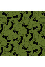 Carolyn Friedlander Memento, Seagrapes in Sarah Green, Fabric Half-Yards