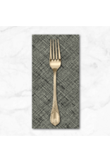 PD's Carolyn Friedlander Collection Memento, Crosshatch in Black, Dinner Napkin