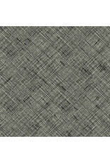 Carolyn Friedlander Memento, Crosshatch in Black, Fabric Half-Yards