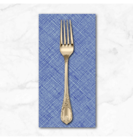 PD's Carolyn Friedlander Collection Memento, Crosshatch in Lapis, Dinner Napkin