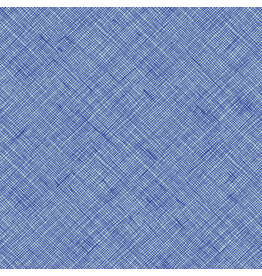 Carolyn Friedlander Memento, Crosshatch in Lapis, Fabric Half-Yards