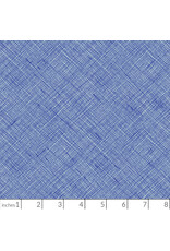 Carolyn Friedlander Memento, Crosshatch in Lapis, Fabric Half-Yards