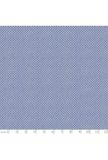 Carolyn Friedlander Memento, Tracks in Royal Blue, Fabric Half-Yards