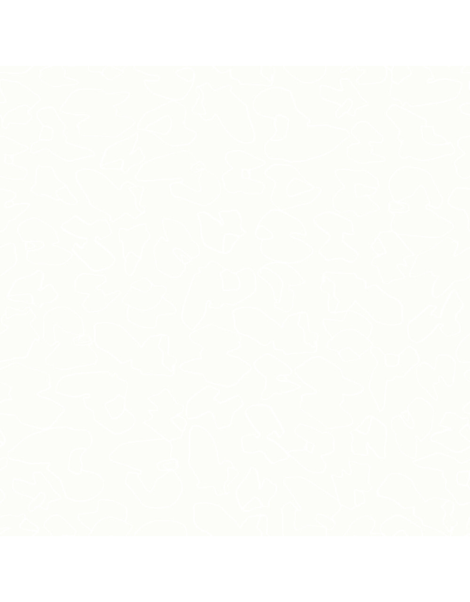 Carolyn Friedlander Memento, Walnuts in (White on White) Cream Soda, Fabric Half-Yards