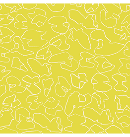 Carolyn Friedlander Memento, Walnuts in Citron, Fabric Half-Yards
