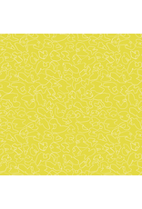 Carolyn Friedlander Memento, Walnuts in Citron, Fabric Half-Yards