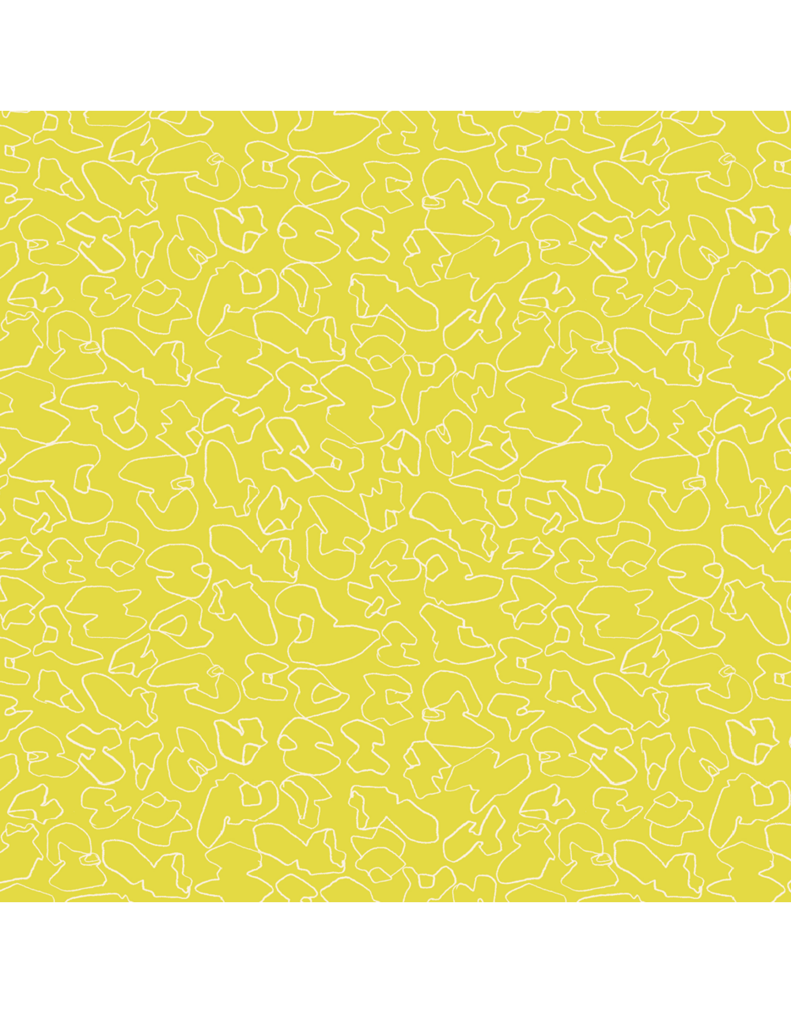 Carolyn Friedlander Memento, Walnuts in Citron, Fabric Half-Yards