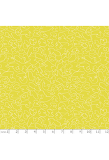 Carolyn Friedlander Memento, Walnuts in Citron, Fabric Half-Yards