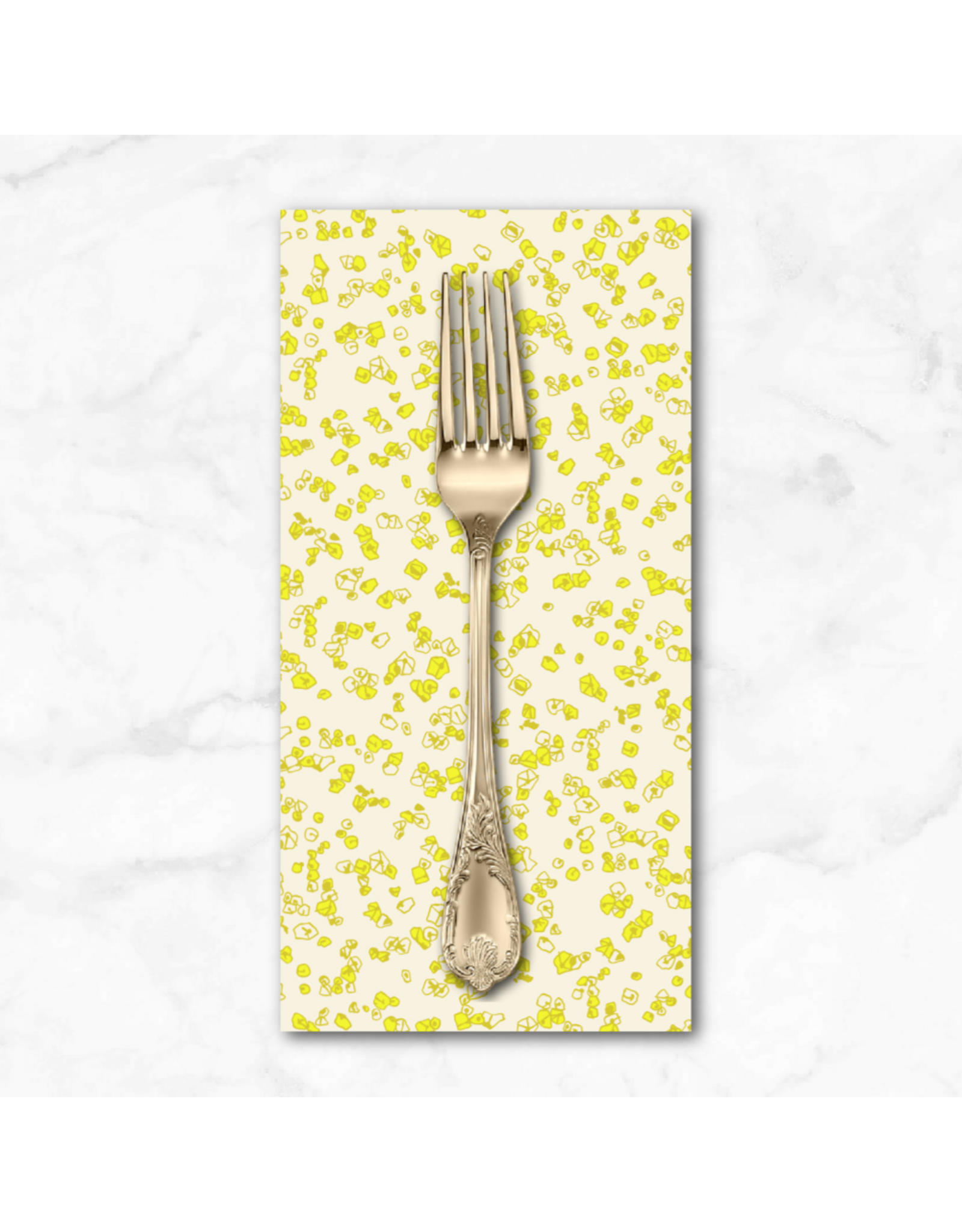 PD's Carolyn Friedlander Collection Memento, Grit in Citron, Dinner Napkin