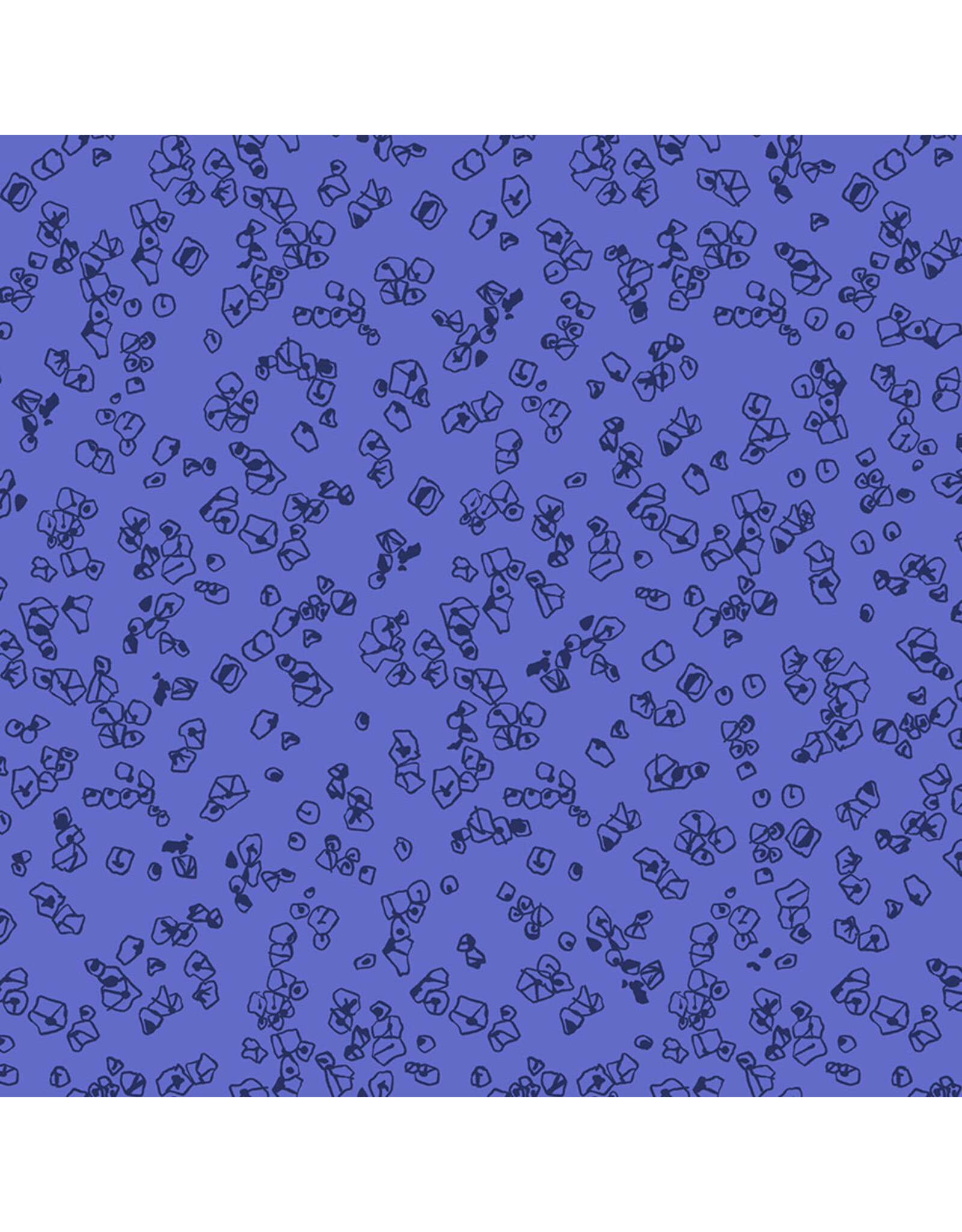 Carolyn Friedlander Memento, Grit in Lapis, Fabric Half-Yards