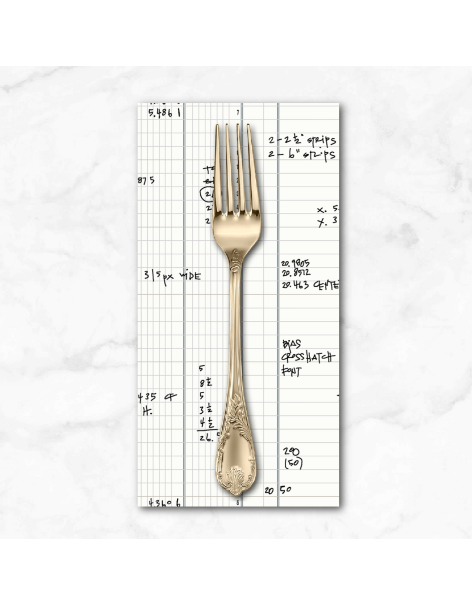 PD's Carolyn Friedlander Collection Memento, Ledger in Cream Soda, Dinner Napkin