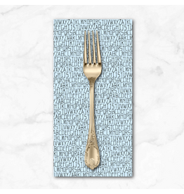 PD's Carolyn Friedlander Collection Memento, Alphabet in Ethereal, Dinner Napkin