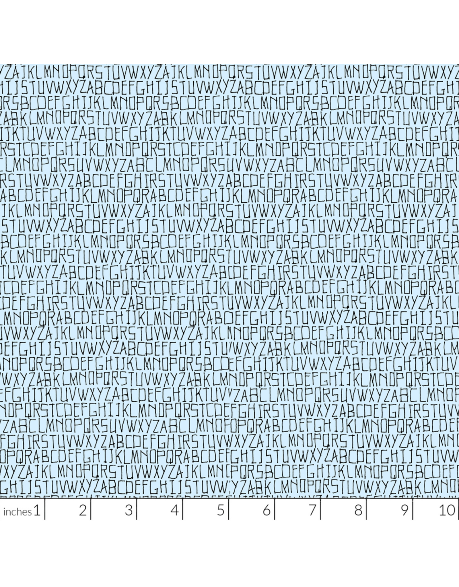 PD's Carolyn Friedlander Collection Memento, Alphabet in Ethereal, Dinner Napkin