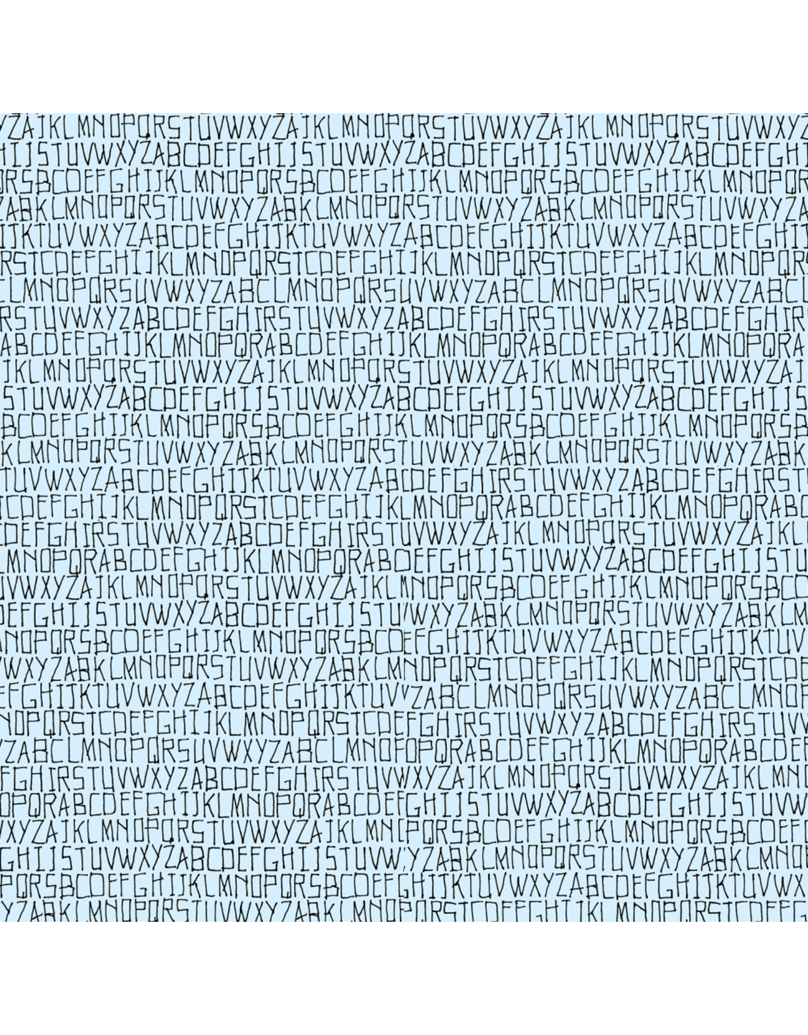 Carolyn Friedlander Memento, Alphabet in Ethereal, Fabric Half-Yards