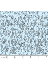Carolyn Friedlander Memento, Alphabet in Ethereal, Fabric Half-Yards