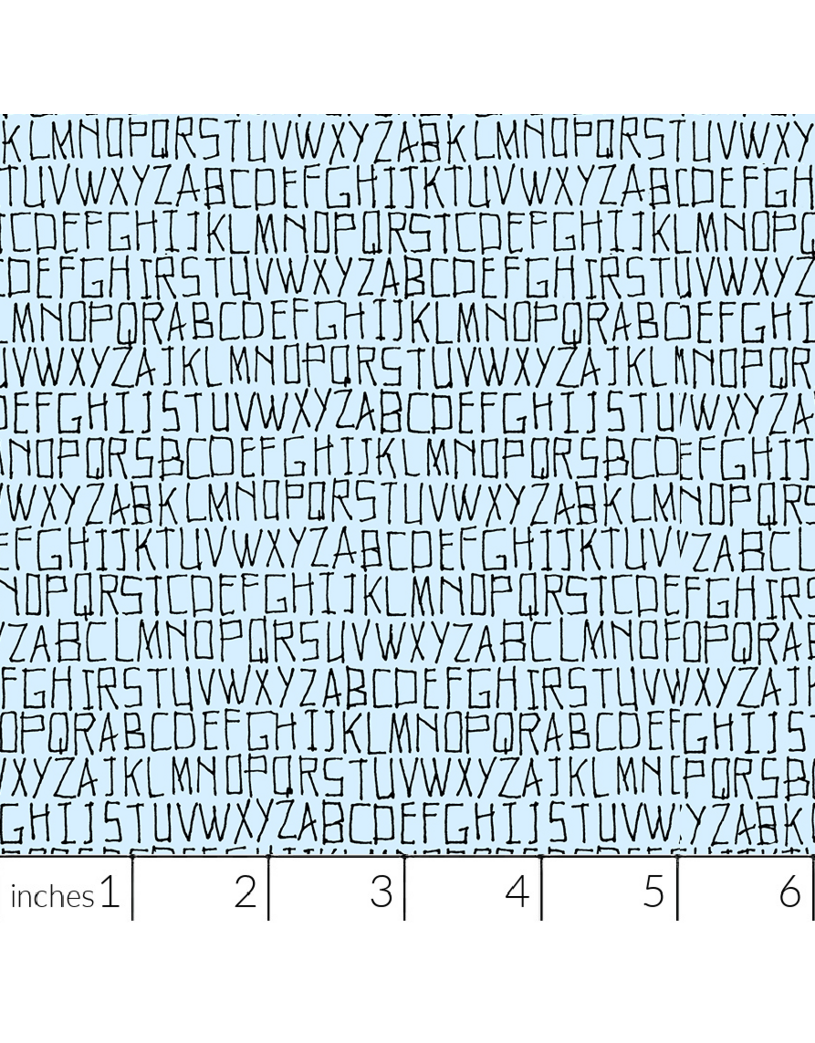 Carolyn Friedlander Memento, Alphabet in Ethereal, Fabric Half-Yards