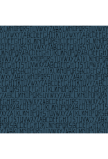Carolyn Friedlander Memento, Alphabet in Prussian, Fabric Half-Yards