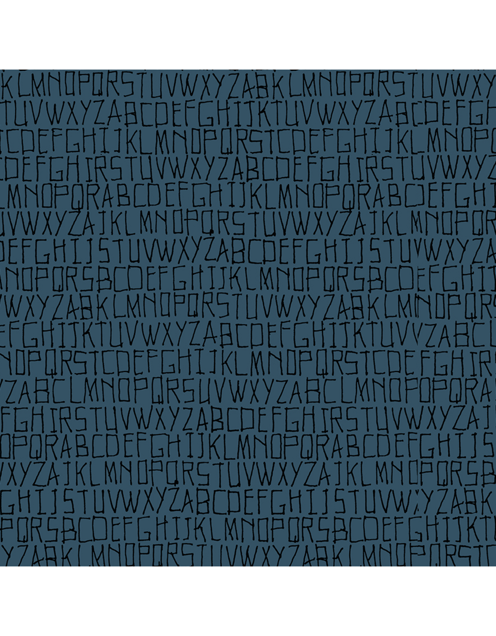 Carolyn Friedlander Memento, Alphabet in Prussian, Fabric Half-Yards