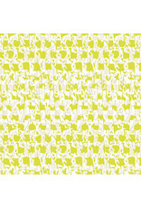 Carolyn Friedlander Memento, Explore in Citron, Fabric Half-Yards