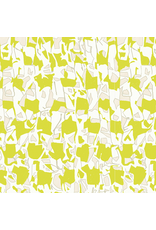 Carolyn Friedlander Memento, Explore in Citron, Fabric Half-Yards