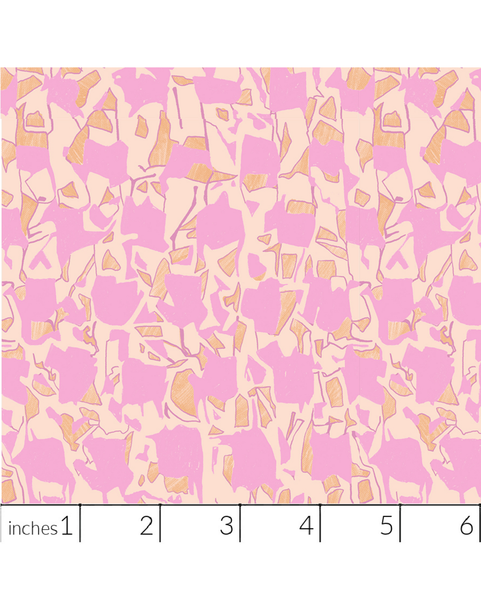 Carolyn Friedlander Memento, Explore in Pale Peach, Fabric Half-Yards