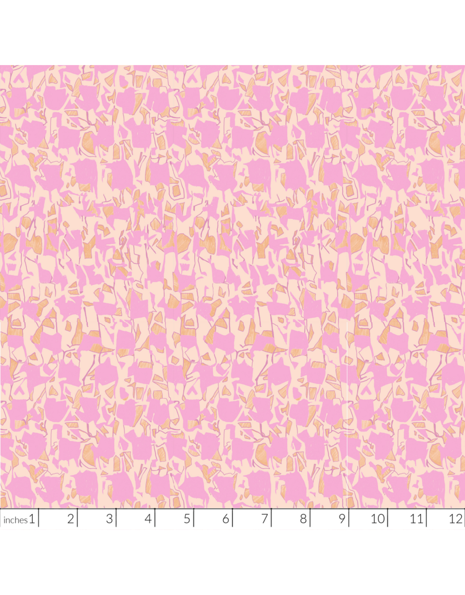Carolyn Friedlander Memento, Explore in Pale Peach, Fabric Half-Yards