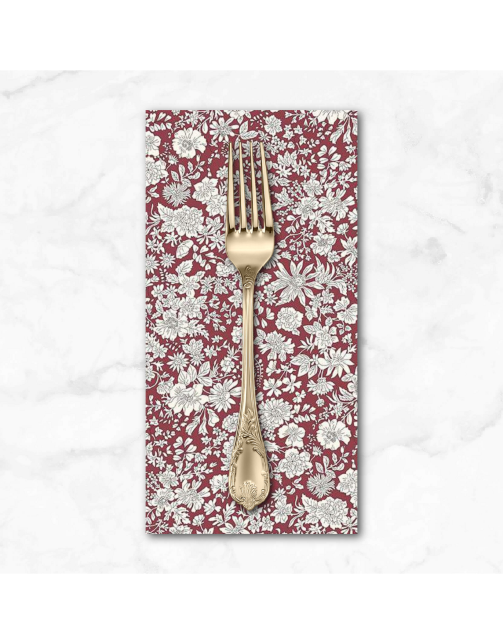 PD's Liberty of London Collection Liberty Emily Belle Collection, Claret, Dinner Napkin