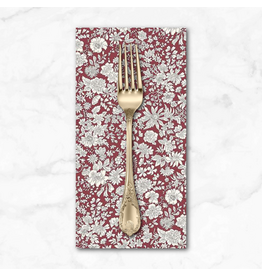 PD's Liberty of London Collection Liberty Emily Belle Collection, Claret, Dinner Napkin