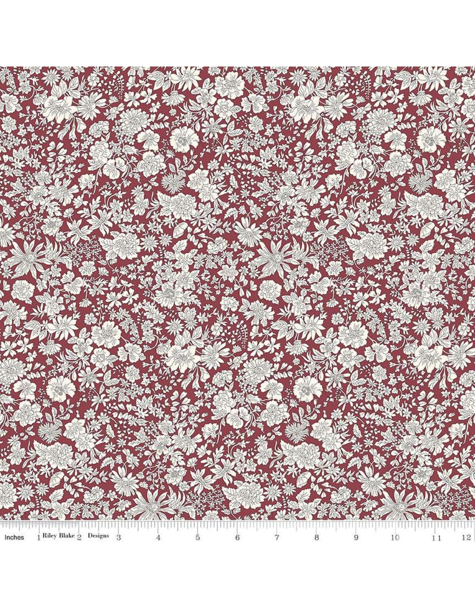 Liberty Fabrics Liberty Emily Belle Collection, Claret, Fabric Half-Yards