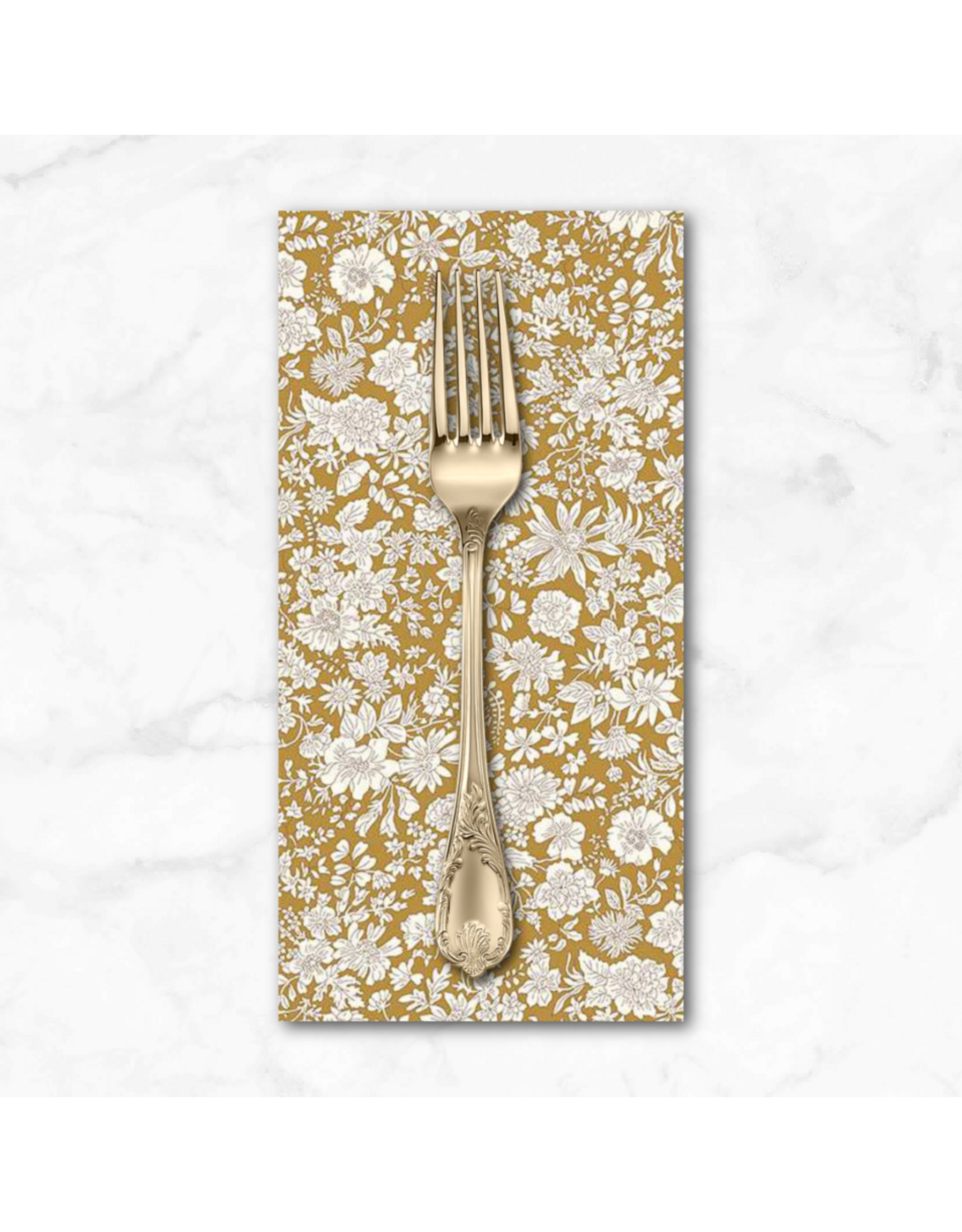 PD's Liberty of London Collection Liberty Emily Belle Collection, Golden Ochre, Dinner Napkin