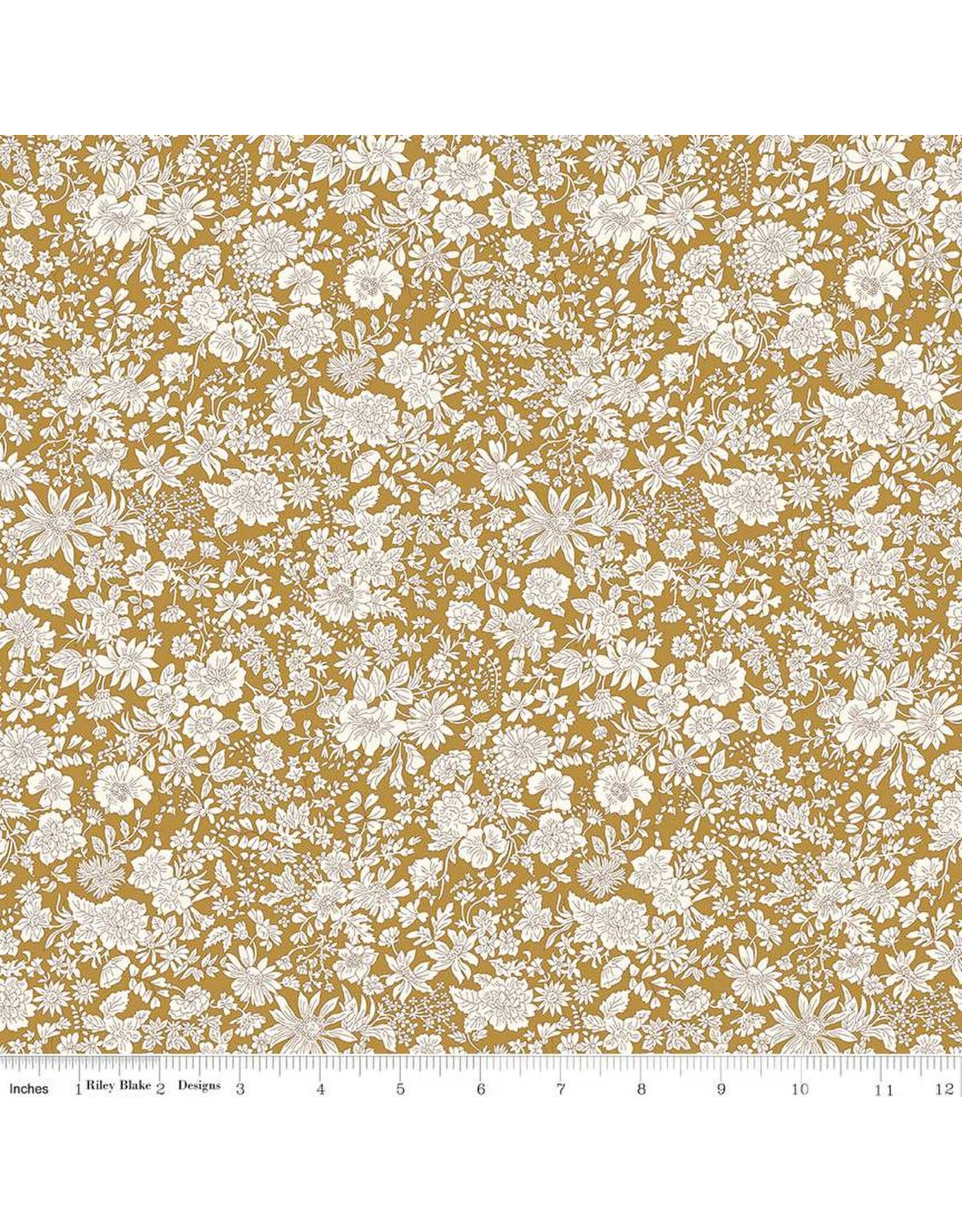 Liberty Fabrics Liberty Emily Belle Collection, Golden Ochre, Fabric Half-Yards