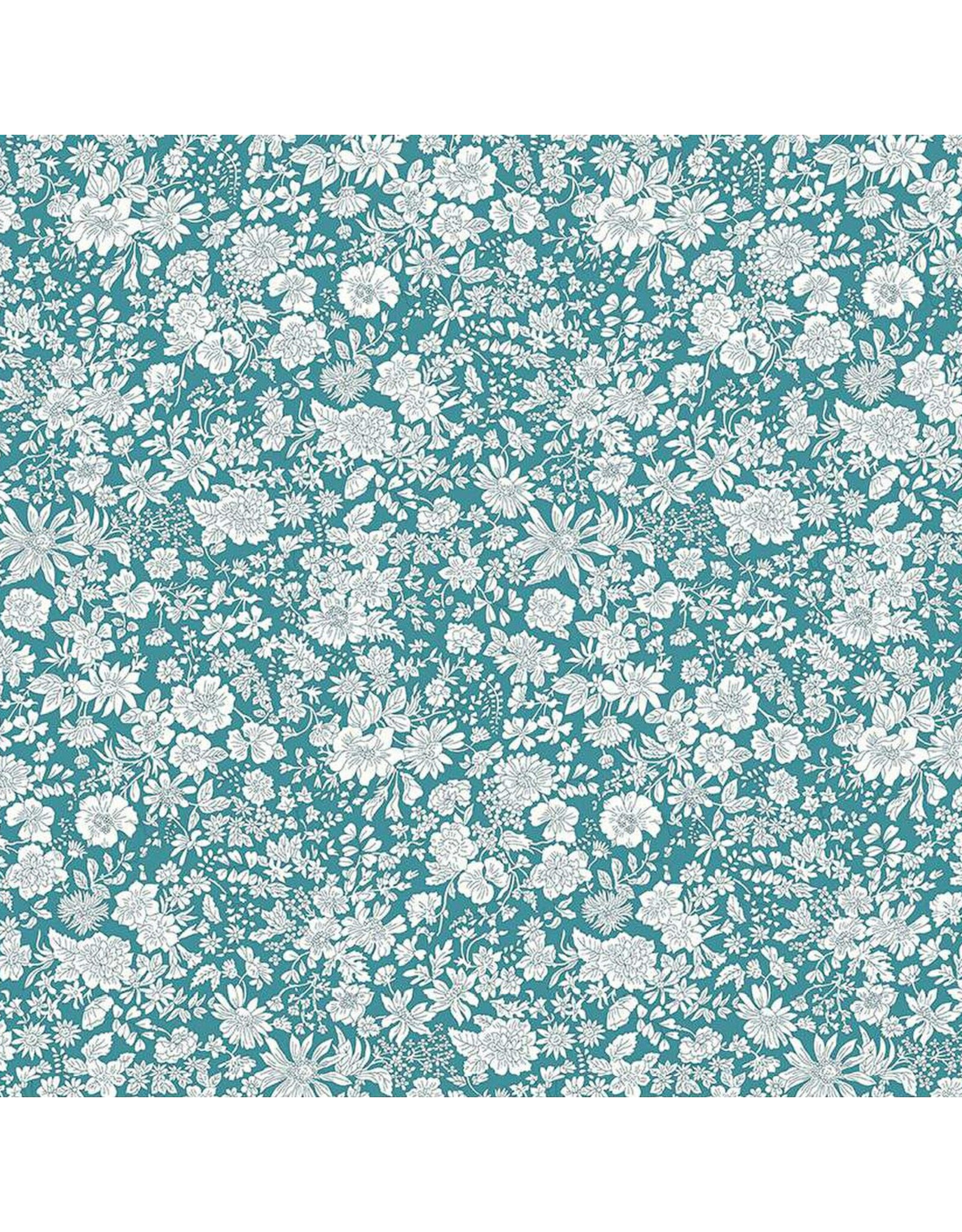 Liberty Fabrics Liberty Emily Belle Collection, Peacock, Fabric Half-Yards