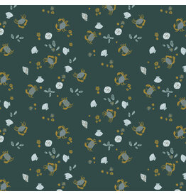 Windham Fabrics Rocky Coast, Beach Combers in Phthalo, Fabric Half-Yards