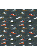 Windham Fabrics Rocky Coast, Bonnie Boats in Marina, Fabric Half-Yards