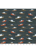 Windham Fabrics Rocky Coast, Bonnie Boats in Marina, Fabric Half-Yards