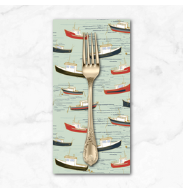 PD's Windham Collection Rocky Coast, Bonnie Boats in Mist, Dinner Napkin