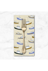 PD's Windham Collection Rocky Coast, Bonnie Boats in Pearl, Dinner Napkin