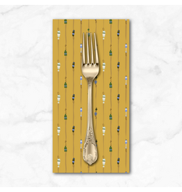 PD's Windham Collection Rocky Coast, Buoys in Mustard, Dinner Napkin