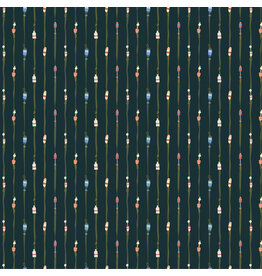 Windham Fabrics Rocky Coast, Buoys in Navy, Fabric Half-Yards