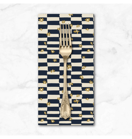 PD's Windham Collection Rocky Coast, Cottage Check in Navy, Dinner Napkin
