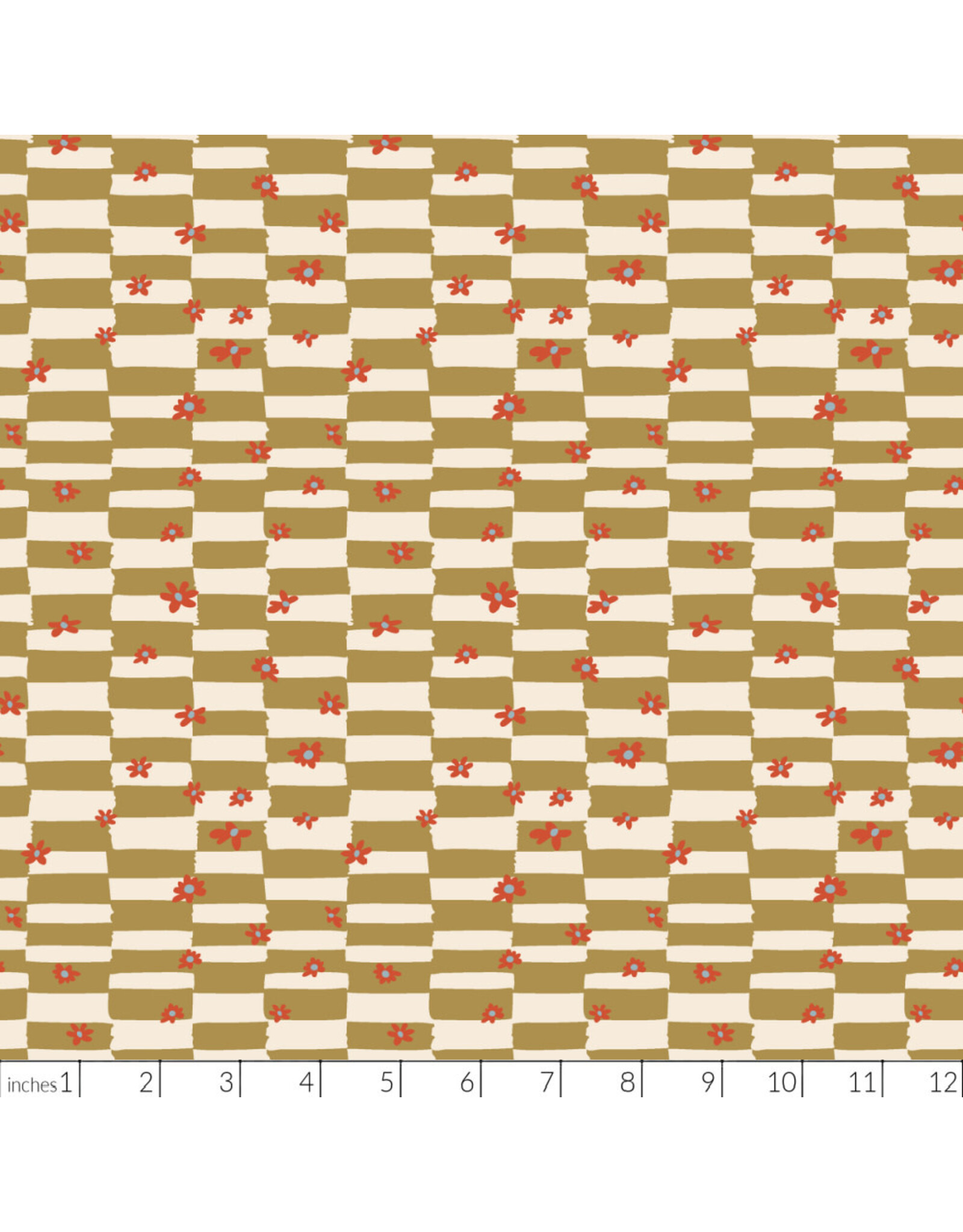 PD's Windham Collection Rocky Coast, Cottage Check in Ochre, Dinner Napkin