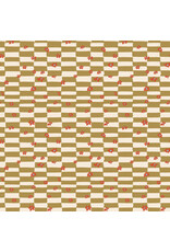 Windham Fabrics Rocky Coast, Cottage Check in Ochre, Fabric Half-Yards