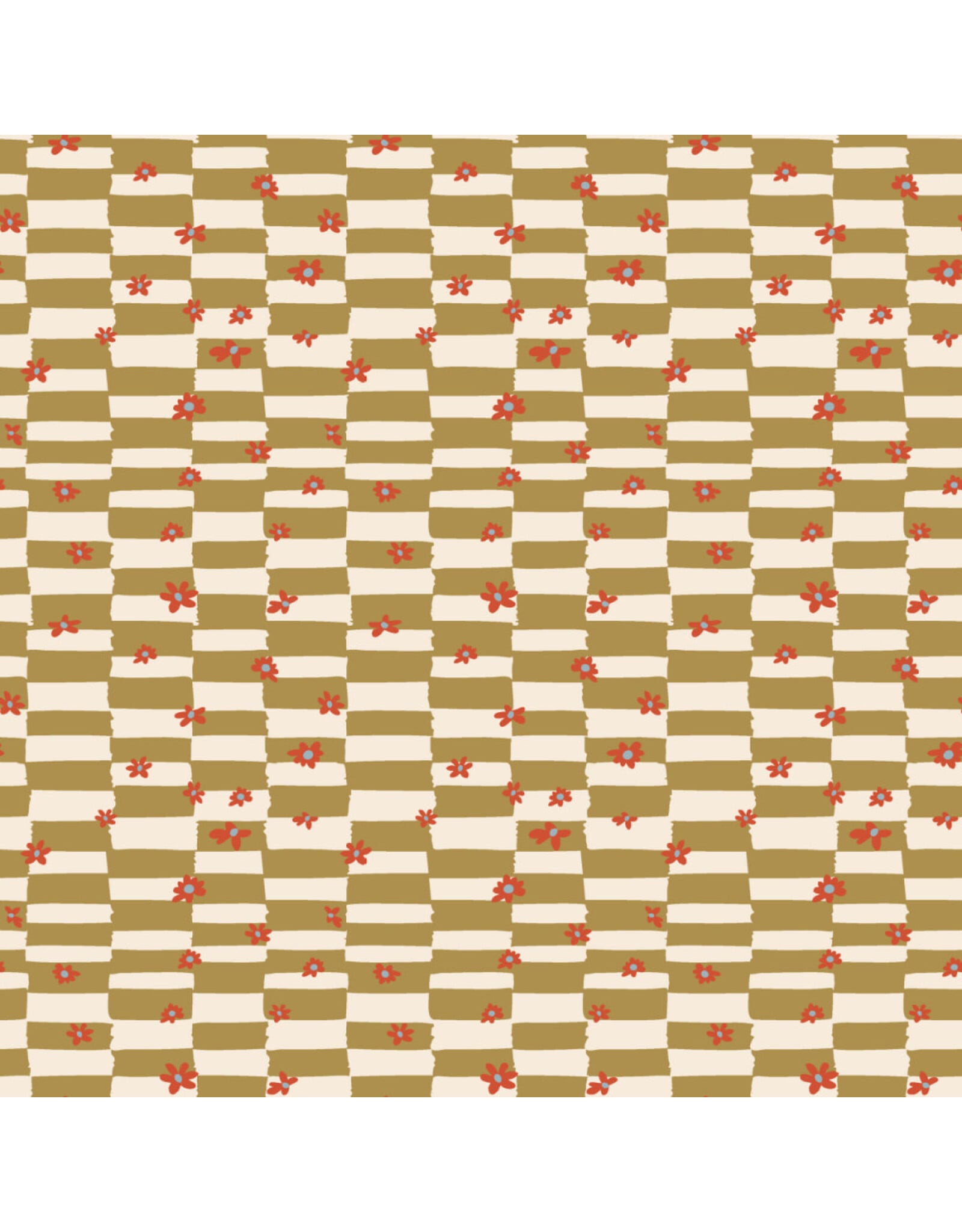 Windham Fabrics Rocky Coast, Cottage Check in Ochre, Fabric Half-Yards