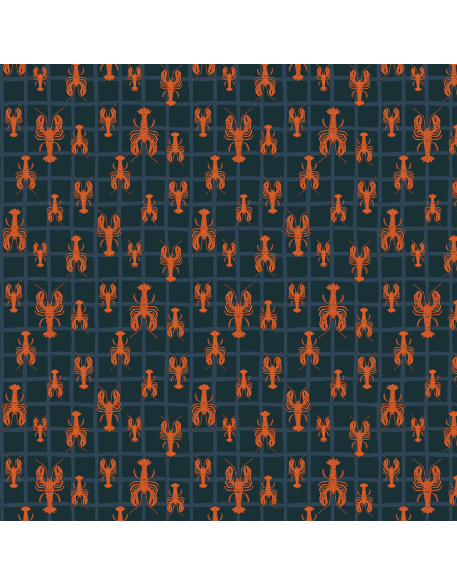 Windham Fabrics Rocky Coast, Daily Catch in Navy, Fabric Half-Yards