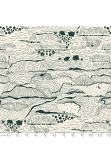PD's Windham Collection Rocky Coast, Driftline in Ivory, Dinner Napkin