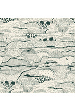 Windham Fabrics Rocky Coast, Driftline in Ivory, Fabric Half-Yards