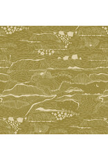 Windham Fabrics Rocky Coast, Driftline in Olive, Fabric Half-Yards
