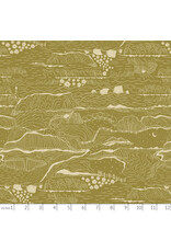 Windham Fabrics Rocky Coast, Driftline in Olive, Fabric Half-Yards