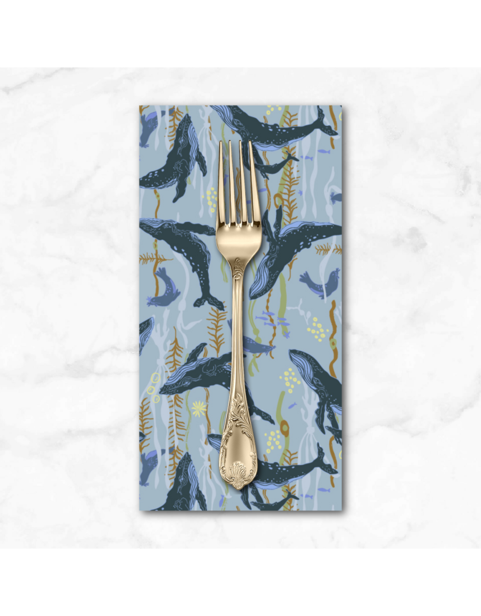 PD's Windham Collection Rocky Coast, Headwaters in Ocean, Dinner Napkin