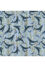 Windham Fabrics Rocky Coast, Headwaters in Ocean, Fabric Half-Yards